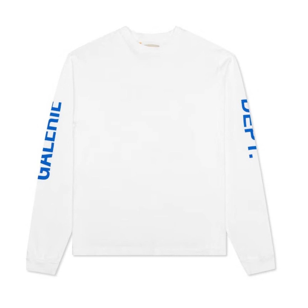 French Collector L/S Tee - White/Blue